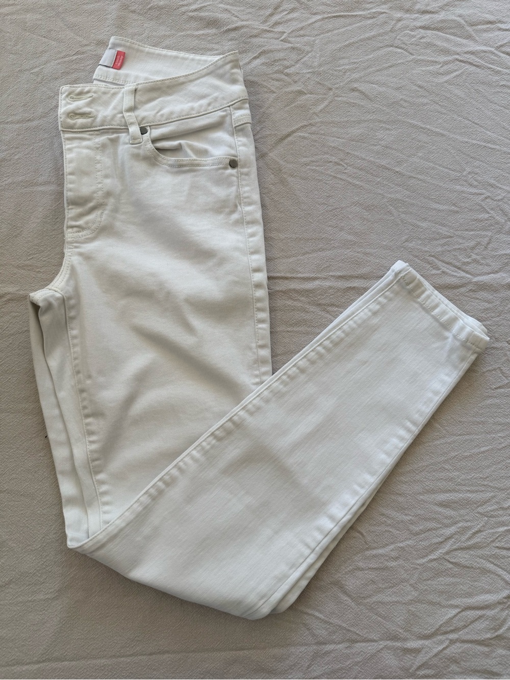 Cabi Cinch Skinny Jeans #5689 White Stretch Denim Pants [6]